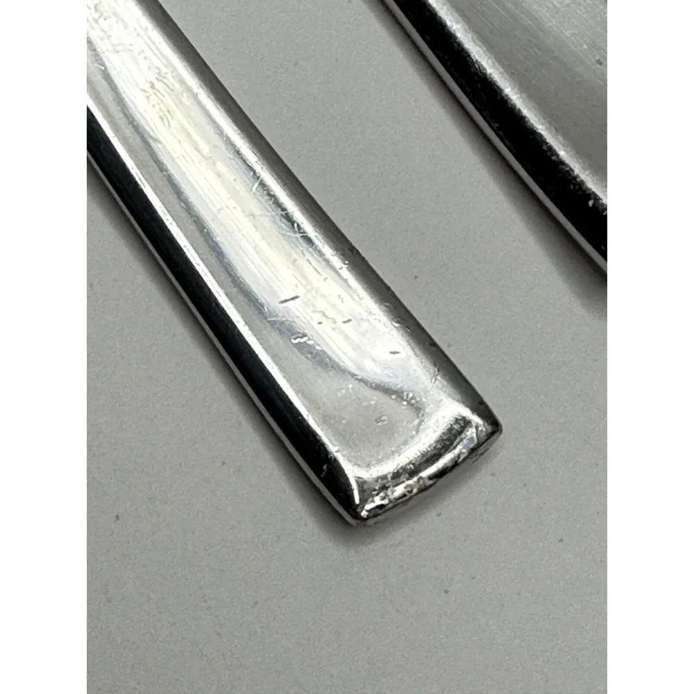 Wallace‎ Stainless Flatware Dinner Fork Spoon Replacement Set of 2 Square End